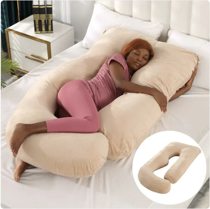 Maternity Pillow Waist Support Side Sleeping Slope Pillow J-type