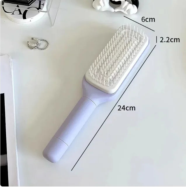 4 In 1 Self Cleaning Hair Brush New Self-Cleaning Anti-Static